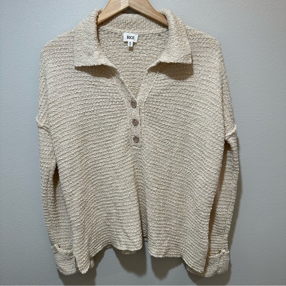 BKE Collared Henley Sweater - Picture 4 of 14